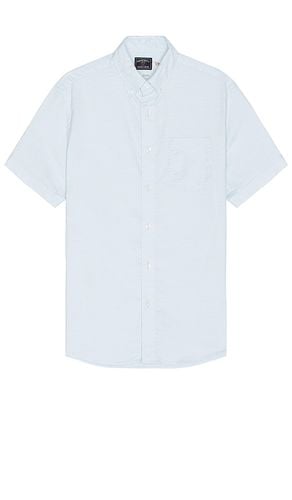 Short Sleeve Supima Oxford Shirt in Blue. - size M (also in S, XL/1X) - Faherty - Modalova