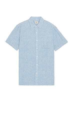 Short Sleeve Basketweave Shirt in Blue. - size L (also in M, S, XL/1X) - Faherty - Modalova