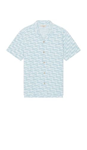 Short Sleeve Cabana Towel Terry Shirt in Blue. - size L (also in M, S) - Faherty - Modalova