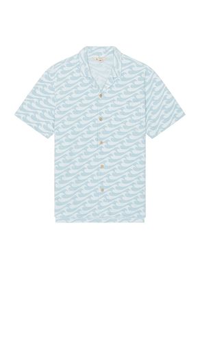 Short Sleeve Cabana Towel Terry Shirt in Blue. - size M (also in S) - Faherty - Modalova