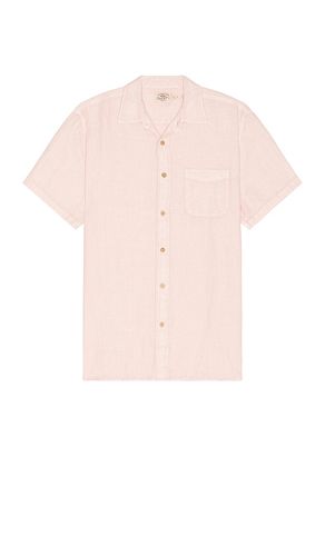 Short Sleeve Palma Linen Shirt in Pink. - size L (also in M, S, XL/1X) - Faherty - Modalova