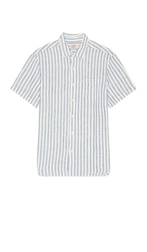 Short Sleeve Palma Linen Shirt in Blue. - size L (also in M, S) - Faherty - Modalova