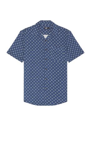 Short Sleeve Reserve Pima Shirt in Blue. - size L (also in M, S, XL/1X) - Faherty - Modalova