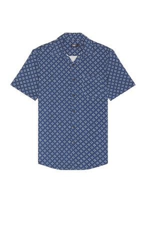 Short Sleeve Reserve Pima Shirt in Blue. - size L (also in M, XL/1X) - Faherty - Modalova