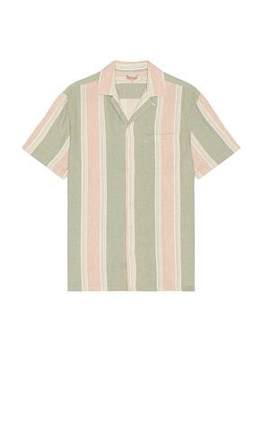 Short Sleeve Hemp Blend Camp Shirt in Green. - size L (also in M, S, XL/1X) - Faherty - Modalova