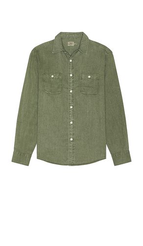 The Tried And True Chambray Workshirt in Green. - size L (also in M, S, XL/1X) - Faherty - Modalova