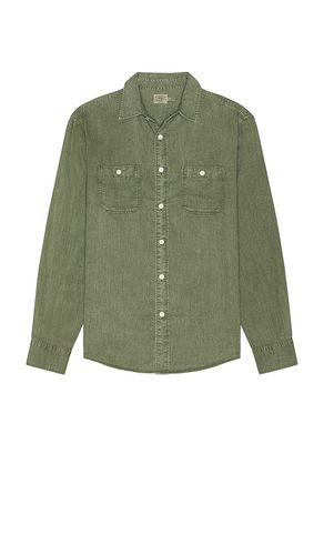 The Tried And True Chambray Workshirt in Green. - size L (also in S) - Faherty - Modalova
