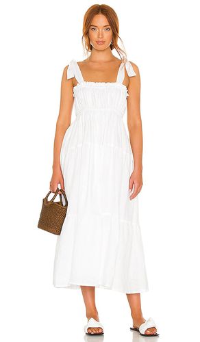 Bellamy midi dress in color white size L in - White. Size L (also in M, XL) - FAITHFULL THE BRAND - Modalova