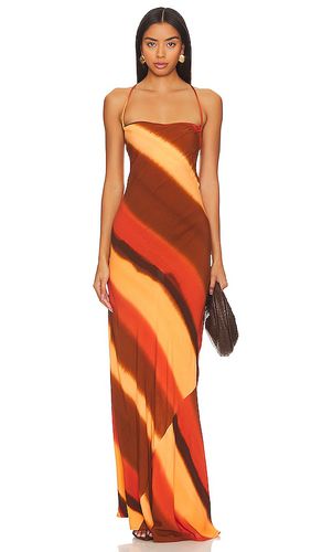 Vestido midi sisudo en color burnt orange talla L en - Burnt Orange. Talla L (también en XL) - FAITHFULL THE BRAND - Modalova