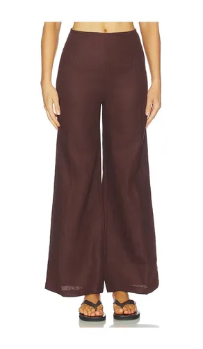 Syna Pant in Brown. - size L (also in S, XL) - FAITHFULL - Modalova