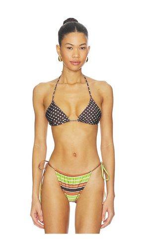 Sete Bikini Top in Chocolate,Green. - size S (also in XS) - FAITHFULL - Modalova