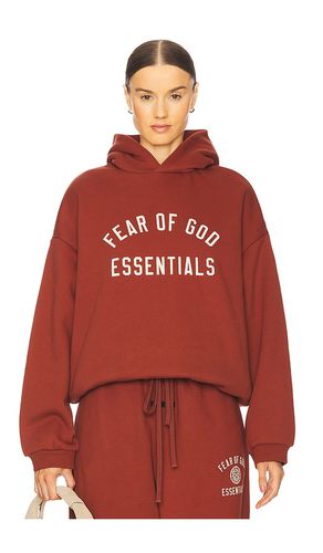 Sudadera fleece en color rojo talla L en - Red. Talla L (también en M, S, XL) - Fear of God ESSENTIALS - Modalova