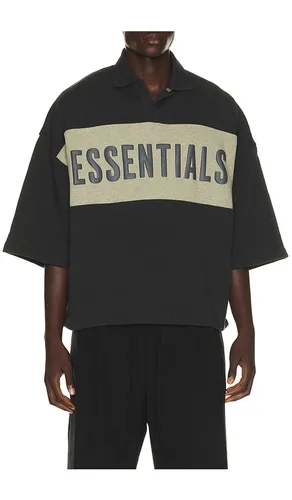 Panelled Crop Polo in . Size S. Also in M, L - Fear of God ESSENTIALS - Modalova