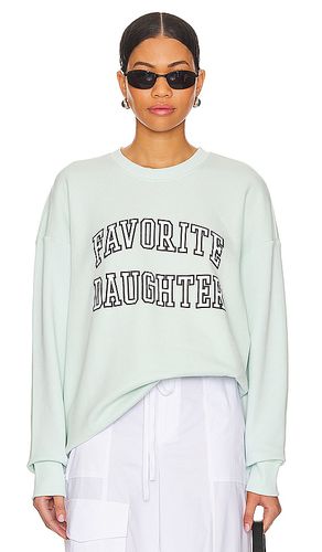 The Collegiate Sweatshirt in Mint. - size L (also in M, S, XS) - Favorite Daughter - Modalova