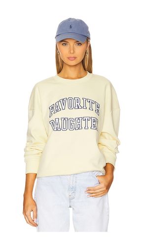 Collegiate Sweatshirt in Lemon. - size L (also in M, S, XS) - Favorite Daughter - Modalova