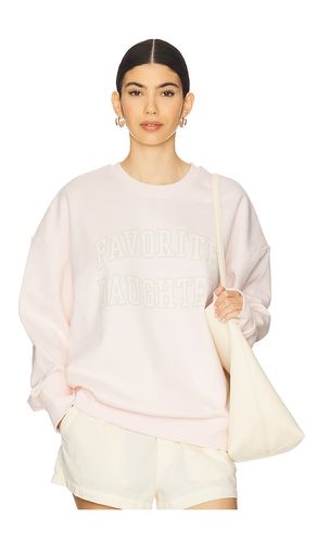 Collegiate Sweatshirt in Blush. - size L (also in M, S, XL, XS) - Favorite Daughter - Modalova
