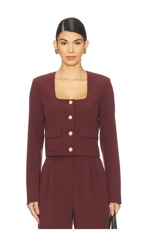 Laura Crop Jacket in Burgundy. - size L (also in M, S, XS) - Favorite Daughter - Modalova