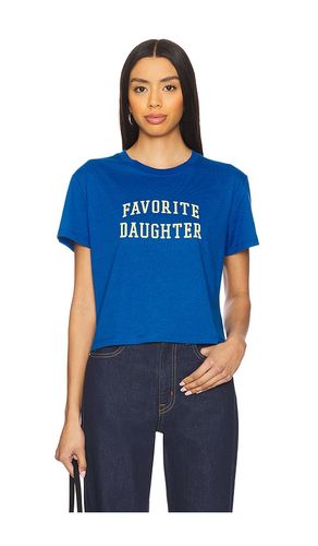 Cropped Collegiate Tee in Royal. - size L (also in M, S, XS) - Favorite Daughter - Modalova