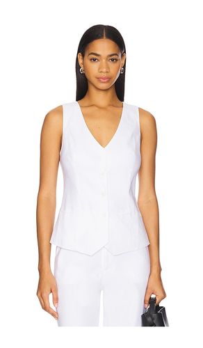 The Jones Linen Vest in White. - size L (also in M, S) - Favorite Daughter - Modalova