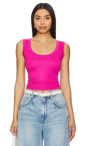 The Ribbed Tank in Pink. - size L (also in M, S, XS) - Favorite Daughter - Modalova