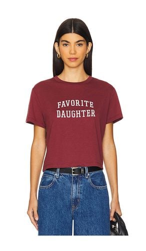 Cropped Collegiate Tee in Burgundy. - size M (also in L, S, XL, XS) - Favorite Daughter - Modalova