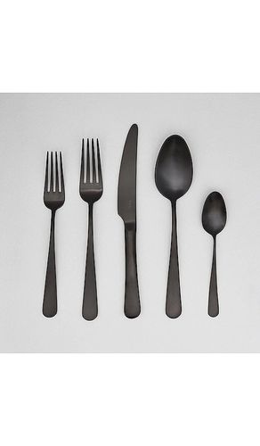 Juego de cubiertos flatware set en color negro talla all - Fable - Modalova