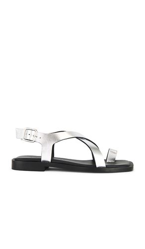 Paxton Sandal in Metallic , grey. - size 10 (also in 6, 6.5, 7, 7.5, 8, 8.5, 9, 9.5) - Freda Salvador - Modalova