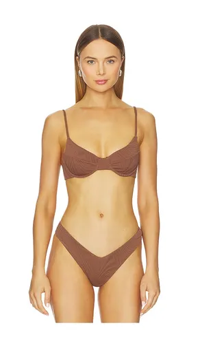 Gareth Bikini Top in Brown. - size S (also in XS, M, L) - F E L L A - Modalova