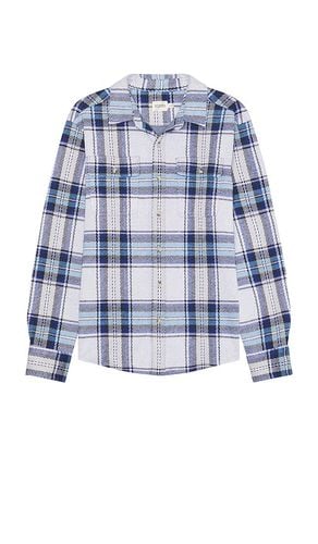 The Dunewood Flannel Shirt in Blue. - size L (also in M, S, XL) - Fair Harbor - Modalova