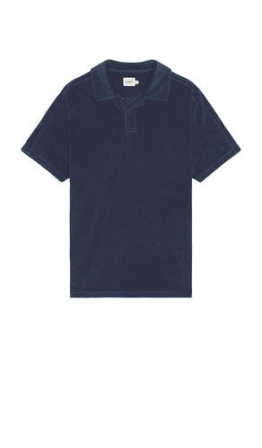 The Terry Shirt Sleeve Polo in Navy. - size L (also in M, S, XL) - Fair Harbor - Modalova