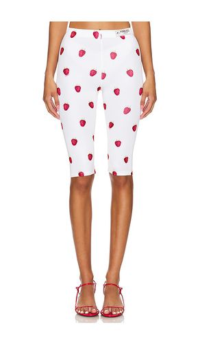 Raspberry Print Biker Shorts in White. - size M (also in S, XS) - FIORUCCI - Modalova