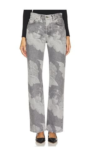 Black Angel Print Straight in Grey. - size 24 (also in 25, 26, 30) - FIORUCCI - Modalova