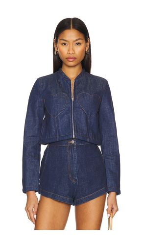 Double Heart Denim Jacket in Blue. - size 36 (also in 38) - FIORUCCI - Modalova