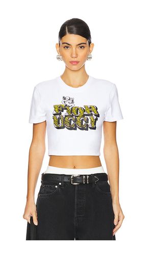 Rococo Print Cropped T-shirt in . - size L (also in M, S, XL, XS) - FIORUCCI - Modalova