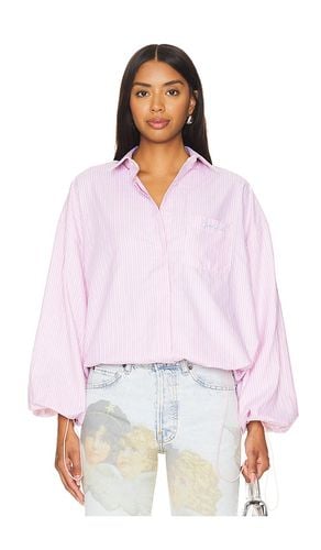 Balloon Sleeve Striped Shirt in Pink. - size 36 (also in 38, 40, 42) - FIORUCCI - Modalova