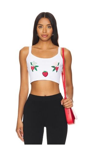 Embroidered Cropped Tank Top in . - size L (also in M, S, XS) - FIORUCCI - Modalova