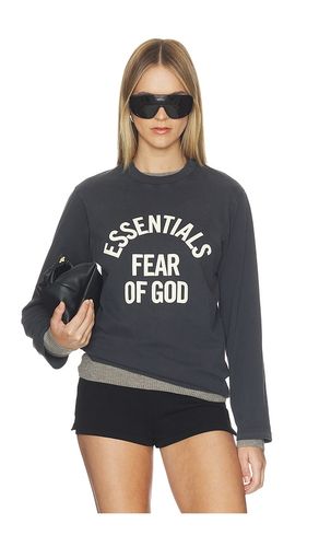 Campus Classic Long Sleeve Tee in Black. - size M (also in S, XS) - Fear of God ESSENTIALS - Modalova