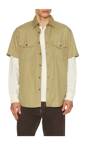 Washed Short Sleeve Shirt in Olive. - size L (also in S, XL/1X) - Filson - Modalova