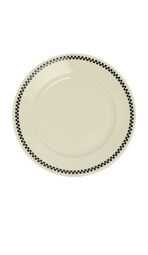 Checkerboard small plate en color crema talla all - Fish's Eddy - Modalova