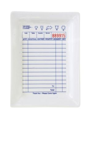 Guest check tray en color blanco talla all - Fish's Eddy - Modalova