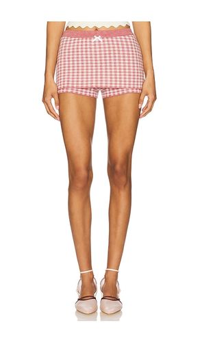 Gingham Knit Skort in . - size L (also in M, S, XL, XS) - For Love & Lemons - Modalova