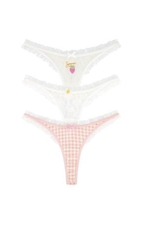 Summer Panty 3 Pack in White. - size L (also in M, S, XL, XS) - For Love & Lemons - Modalova