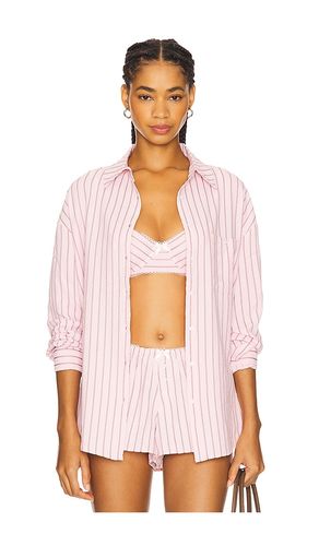 Mindy Striped Button Down Shirt in . - size L (also in M, S, XL) - For Love & Lemons - Modalova