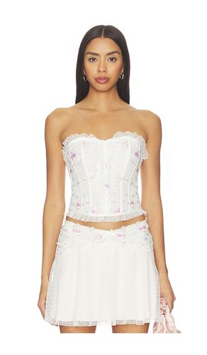 Spring Blossom Corset Top in . - size L (also in M, S, XL, XS) - For Love & Lemons - Modalova