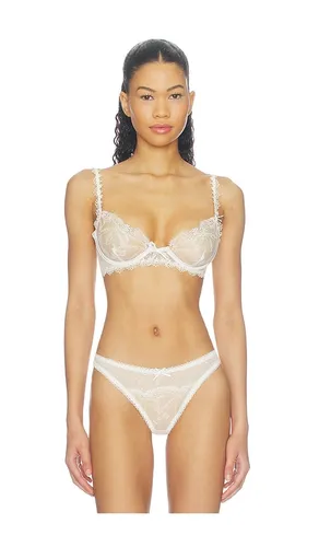 Chantilly Bows Underwire Bra in Tan in Cream. - size L (also in M, S, XS) - For Love & Lemons - Modalova