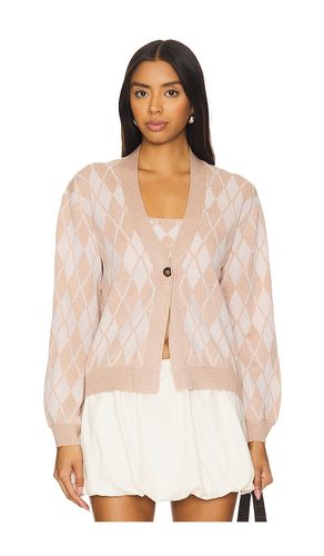 Cassidy Argyle Cardigan in Beige. - size M (also in S, XL, XS) - For Love & Lemons - Modalova