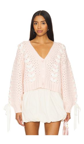 Cárdigan laurel en color talla L en - Pink. Talla L (también en M, S, XL, XS) - For Love & Lemons - Modalova