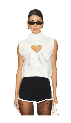 Rebecca Heart Sweater Vest in . Taglia L, S, XL, XS - For Love & Lemons - Modalova