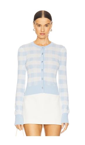 Gingham Knit Cardigan in . Size L. Also in M, S, XS - For Love & Lemons - Modalova