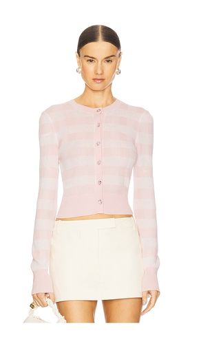 Gingham Knit Cardigan in . Size L. Also in M, S, XL, XS - For Love & Lemons - Modalova